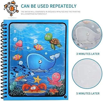 Reusable Magical Water Coloring Quick Dry Book With Pen