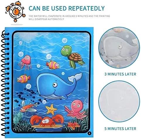 Reusable Magical Water Coloring Quick Dry Book With Pen