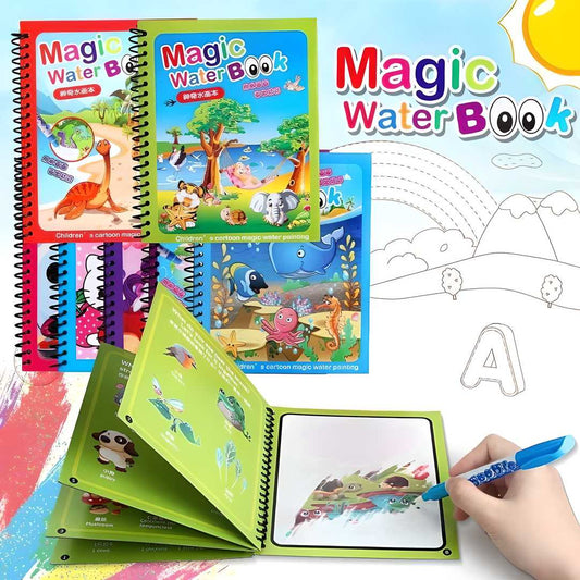 Reusable Magical Water Coloring Quick Dry Book With Pen